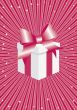 Abstract background with a celebratory gift.