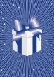 Abstract background with a celebratory gift.