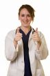 Doctor with two thumbs up