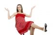 Woman in red