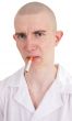 Man holding cigarette