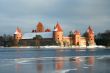 Trakai castle in winter season