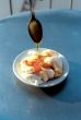 Plate with yoghurt and honey