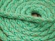 Green coiled rope