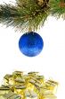 Christmas tree ball with presents