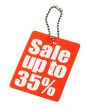 price tag on white