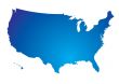 north america blue map