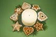 Candle and Christmas Cookies