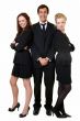 Three office workers