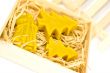 handmade yellow christmas candles