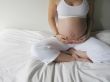 a young, healty and slim female pregnant