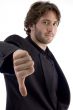 man showing disapproval sign