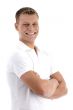 posing handsome male model