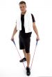 standing man with exercising rope