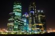Skyscrapers at night