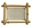 isolated bamboo frame with clipping path