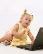 Baby on laptop