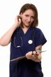 Nurse with clipboard