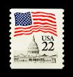 Patriotic USA Stamp
