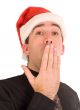 Tired Christmas Businessman