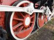 Wheels of a steam locomotive