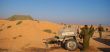 Israeli soldiers excersice in a desert