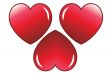 Three nice hearts