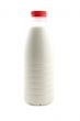 milk bottle on white