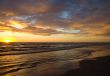 Sunset over sea