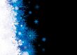 snowflake pile blue