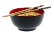noodle soup asian with chopsticks