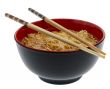 noodle soup asian with chopsticks