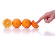 Use and pushes perfectly fresh oranges