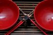 chopsticks and two dishes