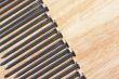 Macro of Nails on Wood