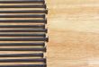 Macro of Nails on Wood