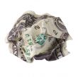 Crumpled dollar