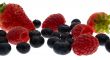 Raspberries, cranberries, strawberries