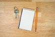Pad of Paper, Pencil and Keys