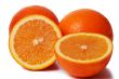 Close-up perfectly fresh orange