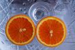 two orange on gray