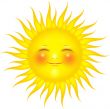 Sun smiling
