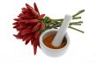 Chili pepper with chili pepper powder
