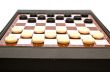 checkers on a board