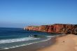 Beach on the Eastern Athlantic coast of Portugal