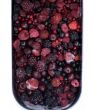 Frozen berry in an ice of market