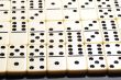 Close up of dominoes.