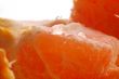Closeup fruits of a tangerine.
