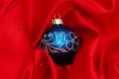 blue christmas ball