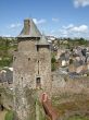 Medieval tower in french castle Fougeres
